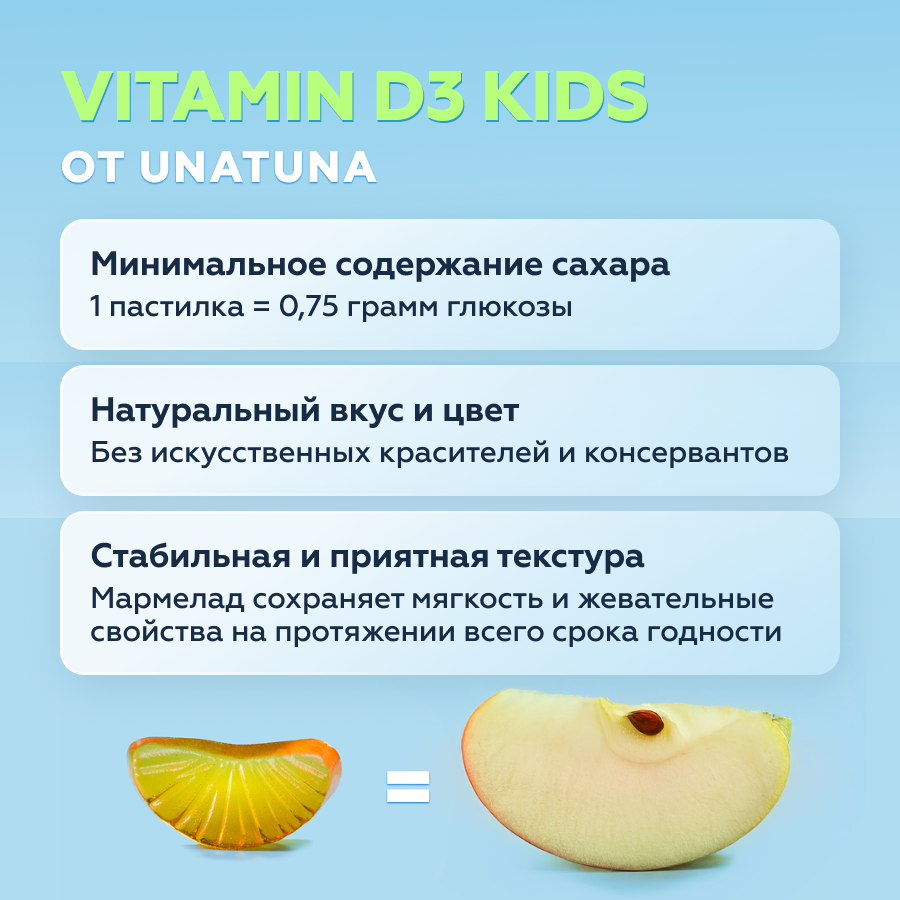Витамин D3 детский 60 пастилок